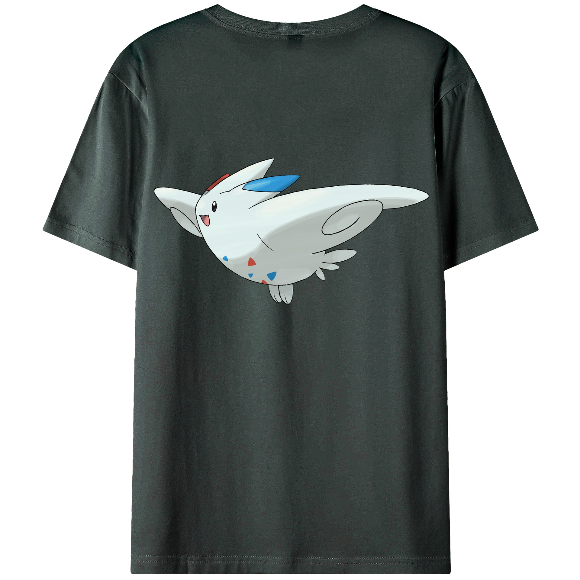 （画像用） ポケットモンスター Pokémon 綿100％ メンズ半袖Tシャツ（バックプリント） 通気性